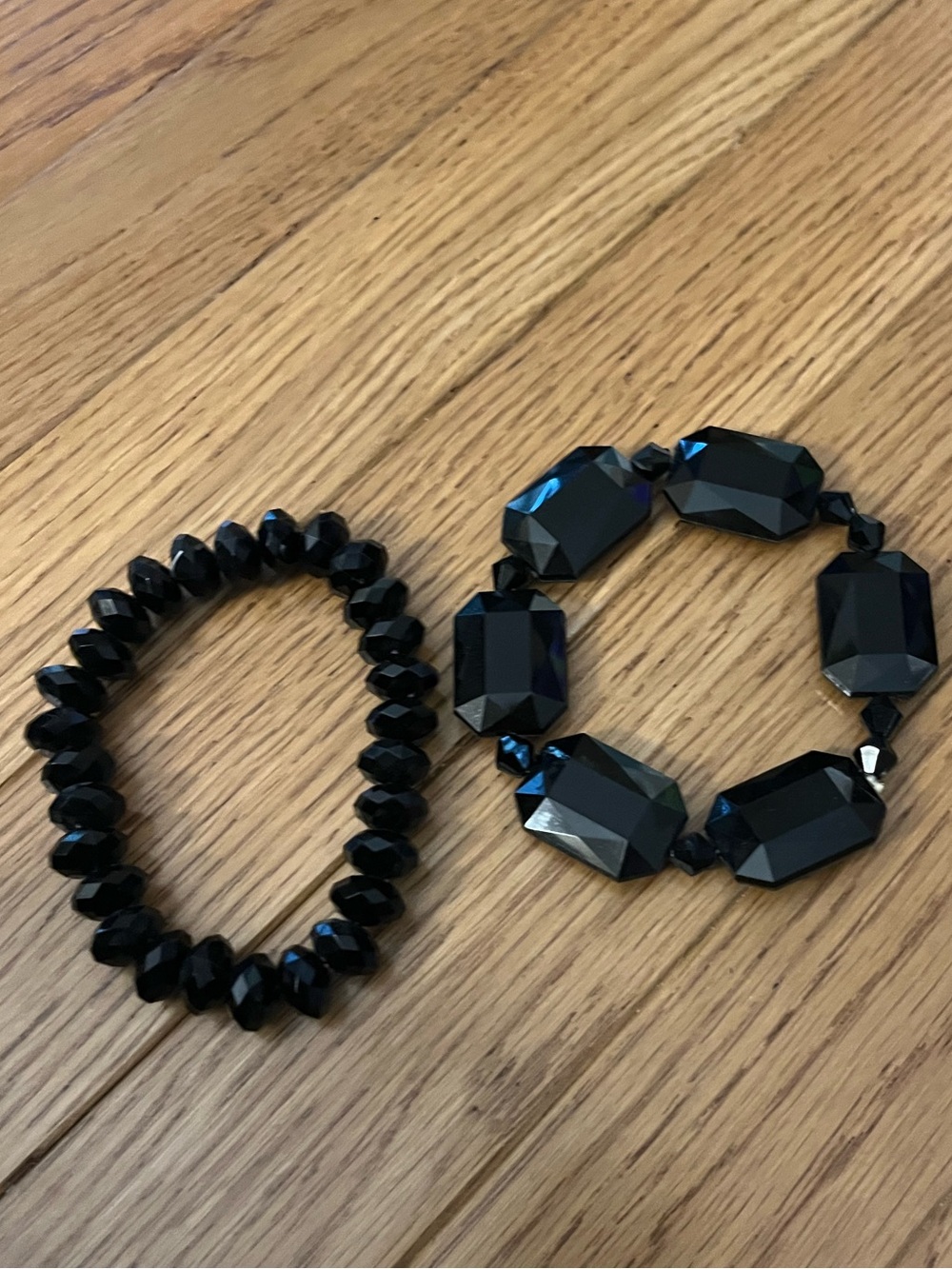 Black Stretch Bracelet Set - Women Jewelry